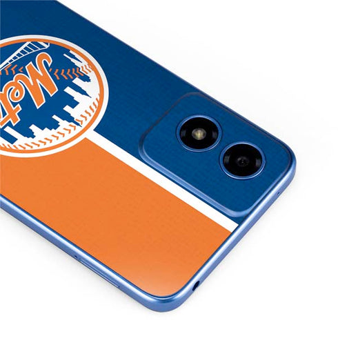 MLB New York Mets Split Moto G Play 4G (2024) Skin