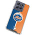 MLB New York Mets Split Moto G Power 5G (2025) Clear Case