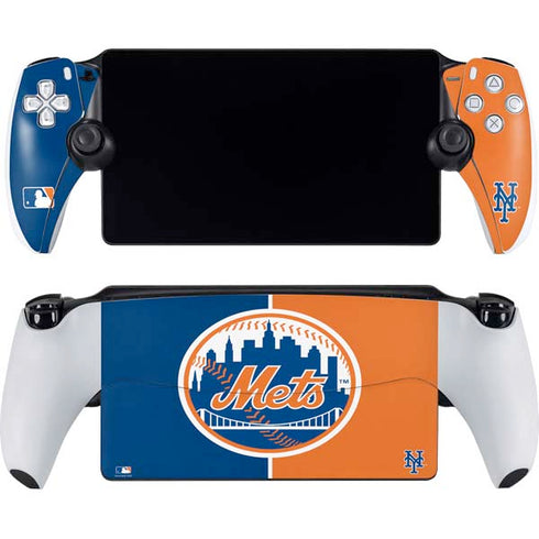 MLB New York Mets Split PlayStation Portal Remote Player Skin