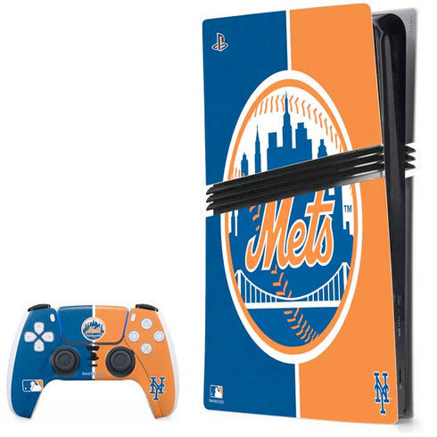 MLB New York Mets Split PlayStation PS5 Skins