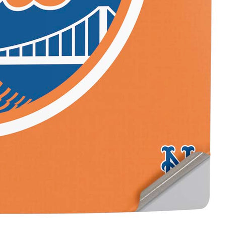 MLB New York Mets Split PS5 Pro Disk Console Skin