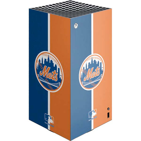 MLB New York Mets Split XBox Series X Digital Edition Console Skin