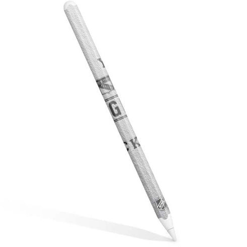 NHL New York Rangers Black Text Apple Pencil (2nd Gen 2019) Skin