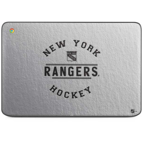 NHL New York Rangers Black Text HP Chromebook Skin