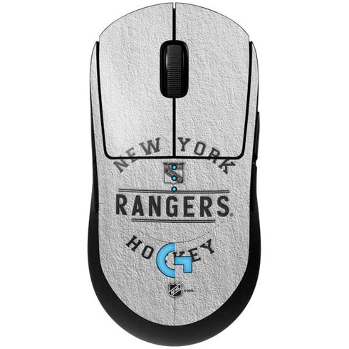NHL New York Rangers Black Text G Pro Wireless Gaming Mouse Skin