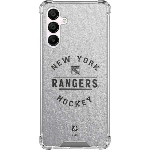 NHL New York Rangers Black Text Galaxy A16 5G Clear Case