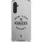 NHL New York Rangers Black Text Galaxy A17 Clear Case
