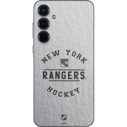 NHL New York Rangers Black Text Galaxy A55 5G Skin