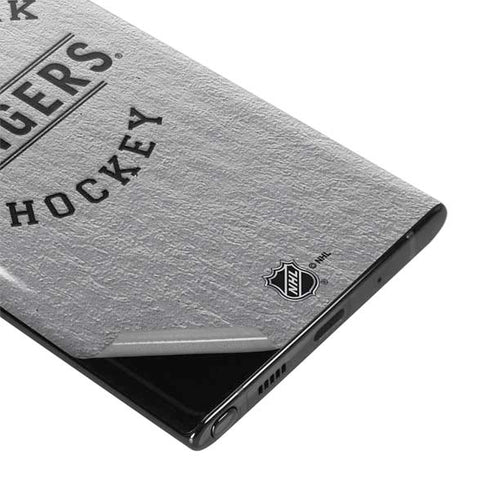 NHL New York Rangers Black Text Galaxy Note 10 Plus Skin