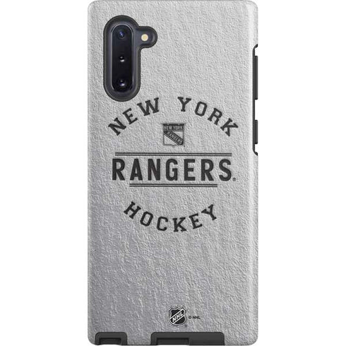 NHL New York Rangers Black Text Galaxy Cases