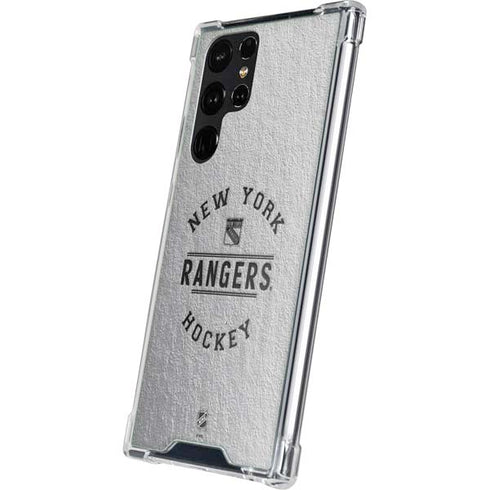 NHL New York Rangers Black Text Galaxy S23 Ultra Clear Case