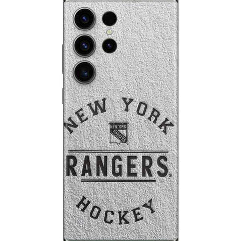 NHL New York Rangers Black Text Galaxy Skins