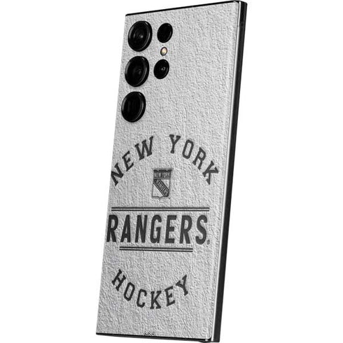 NHL New York Rangers Black Text Galaxy Skins