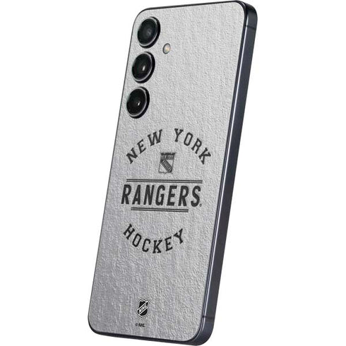 NHL New York Rangers Black Text Galaxy S25 Plus Skin