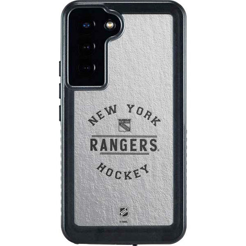NHL New York Rangers Black Text Galaxy S24 Plus Waterproof Case