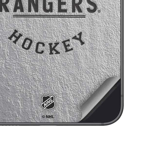 NHL New York Rangers Black Text Galaxy S24 Skin