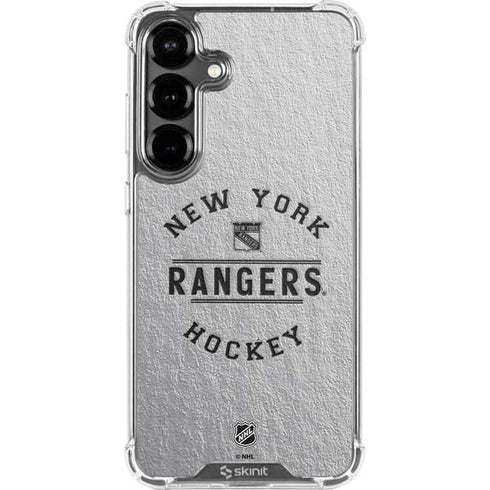 NHL New York Rangers Black Text Galaxy S26 Clear Case