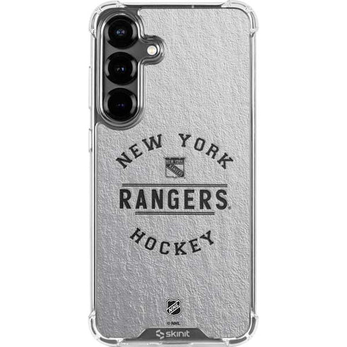 NHL New York Rangers Black Text Galaxy S26 Plus Clear Case