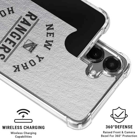 NHL New York Rangers Black Text Galaxy S26 Plus Clear Case