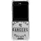 NHL New York Rangers Black Text Galaxy Z Flip6 Clear Case