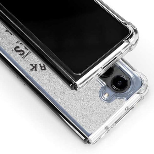 NHL New York Rangers Black Text Galaxy Z Fold5 5G Clear Case