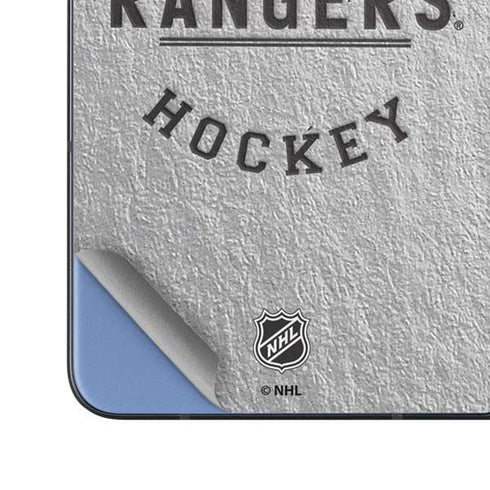 NHL New York Rangers Black Text Galaxy Z Fold5 5G Skin