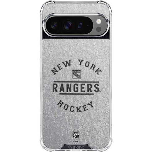 NHL New York Rangers Black Text Google Pixel 10 Pro XL Clear Case