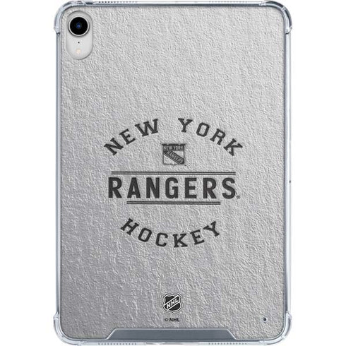 NHL New York Rangers Black Text iPad 11th Gen (2025) Clear Case