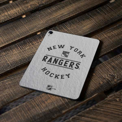 NHL New York Rangers Black Text Apple iPad Pro Skin