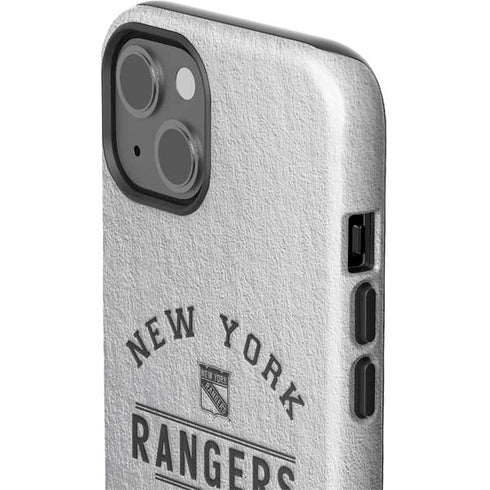 NHL New York Rangers Black Text iPhone 15 Impact Case