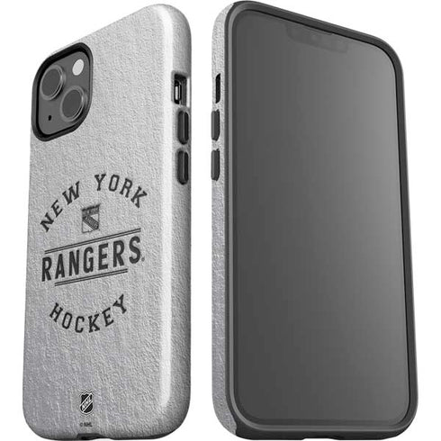 NHL New York Rangers Black Text iPhone 15 Impact Case