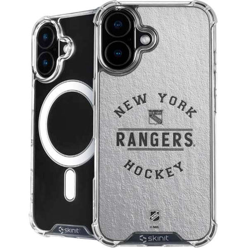NHL New York Rangers Black Text iPhone 16 MagSafe Case