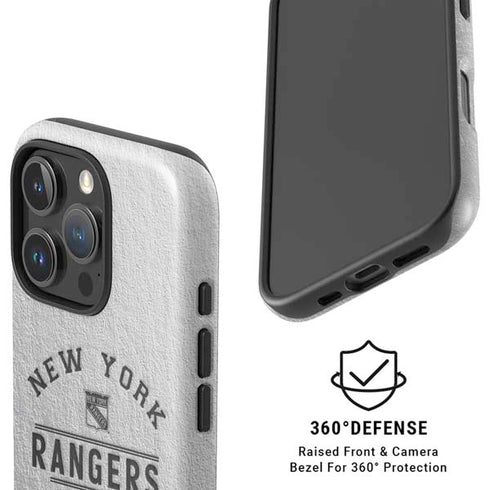 NHL New York Rangers Black Text iPhone 16 Pro Magsafe Impact Case