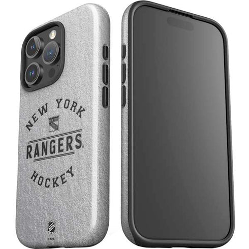 NHL New York Rangers Black Text iPhone 16 Pro Max Impact Case