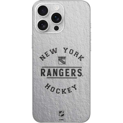 NHL New York Rangers Black Text iPhone 16 Pro Max Skin