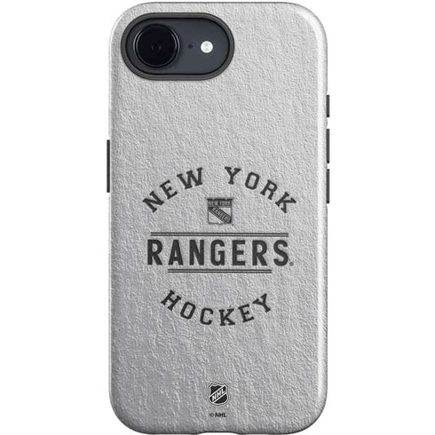 NHL New York Rangers Black Text iPhone 16e Impact Case