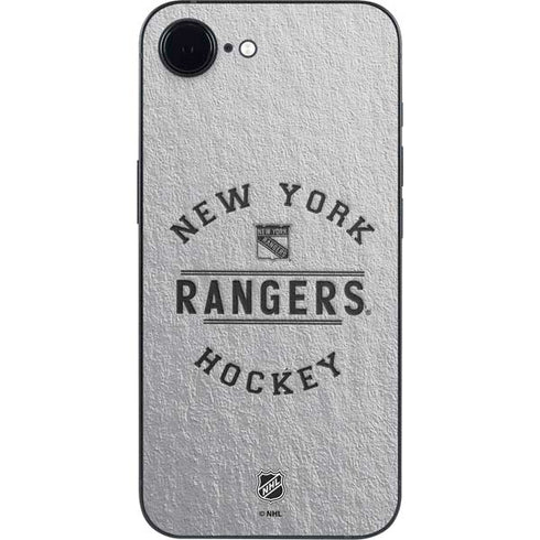 NHL New York Rangers Black Text iPhone 16e Skin
