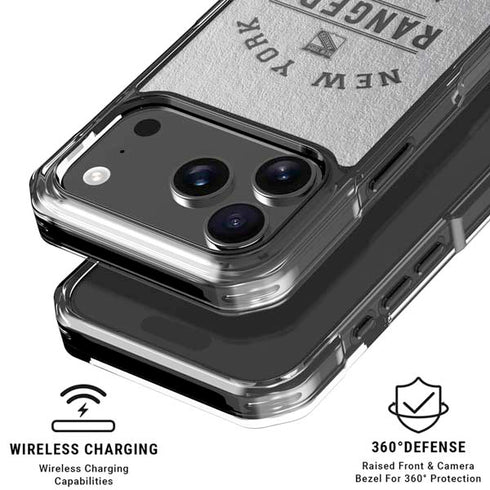 NHL New York Rangers Black Text iPhone 18 Pro Clear Case