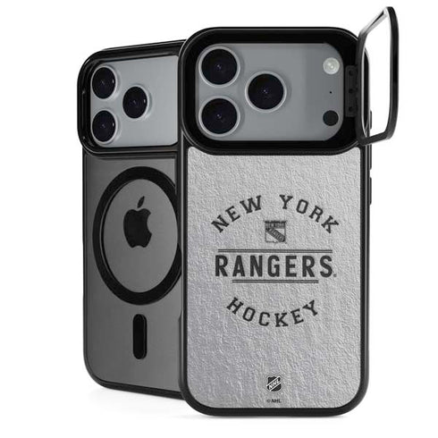NHL New York Rangers Black Text iPhone 18 Pro Kickstand Case