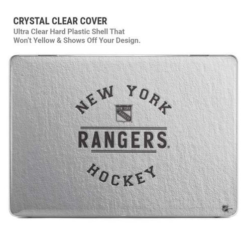 NHL New York Rangers Black Text MacBook Pro 14in (2021-24) Case plus Skin