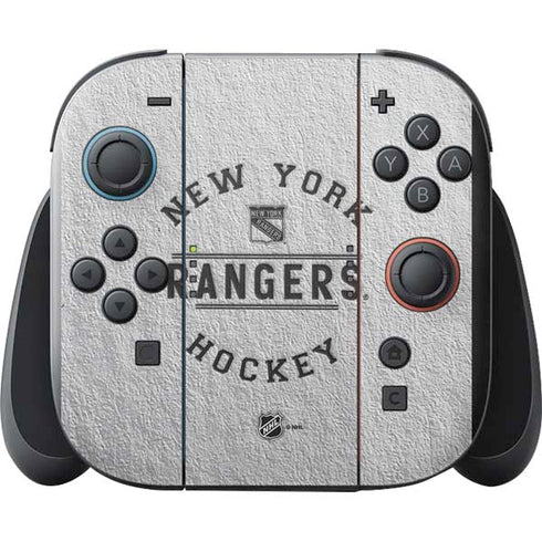 NHL New York Rangers Black Text Nintendo Switch 2 (2025) with Joy-Con Skin