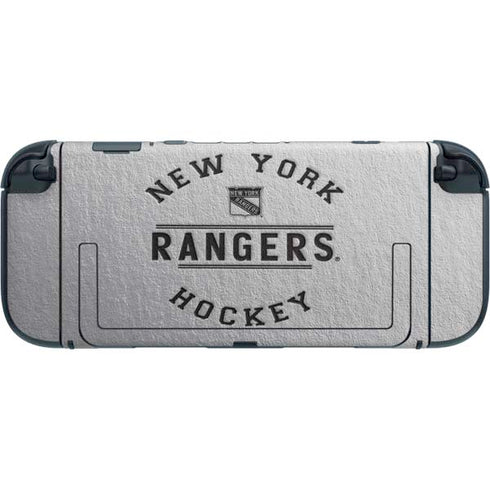NHL New York Rangers Black Text Nintendo Switch 2 (2025) with Joy-Con Skin