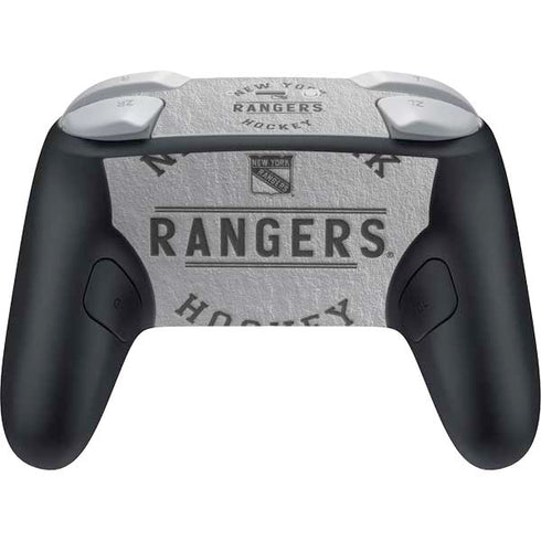 NHL New York Rangers Black Text Nintendo Switch 2 (2025) Pro Controller Skin