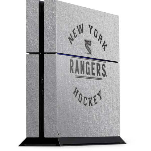 NHL New York Rangers Black Text PlayStation PS4 Skins