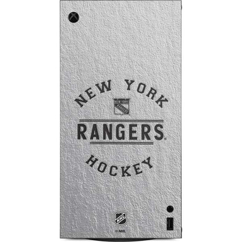 NHL New York Rangers Black Text XBox Series X Digital Edition Console Skin