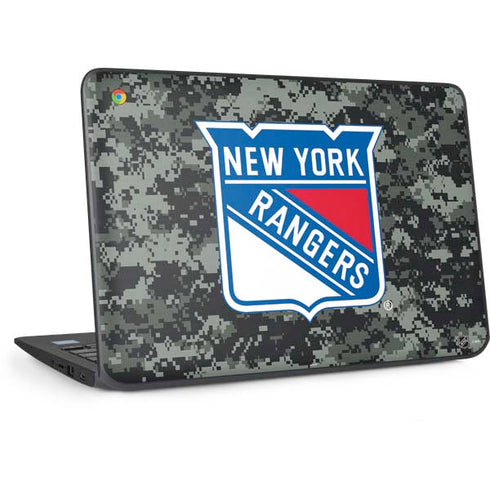 NHL New York Rangers Camo HP Chromebook Skin