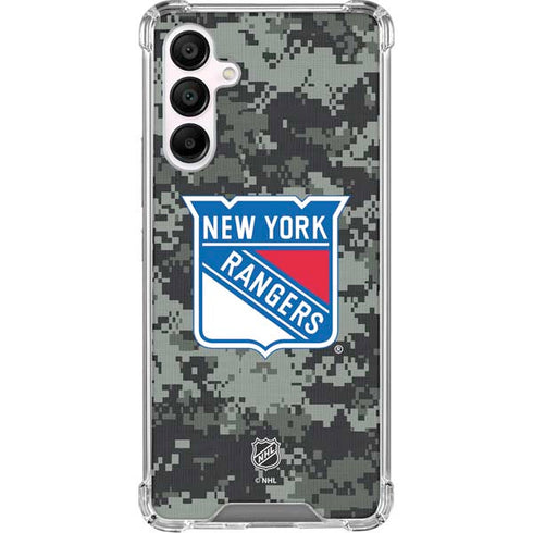 NHL New York Rangers Camo Galaxy A16 5G Clear Case