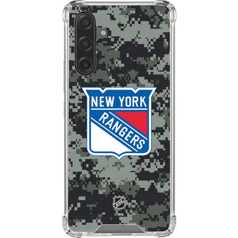 NHL New York Rangers Camo Galaxy A17 Clear Case