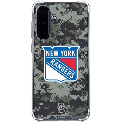 NHL New York Rangers Camo Galaxy A36 5G Clear Case