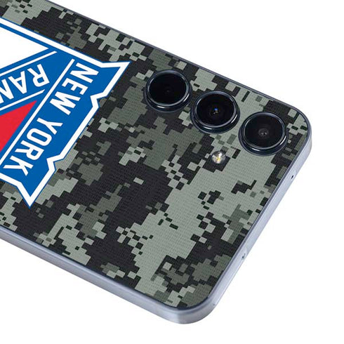 NHL New York Rangers Camo Galaxy A55 5G Skin